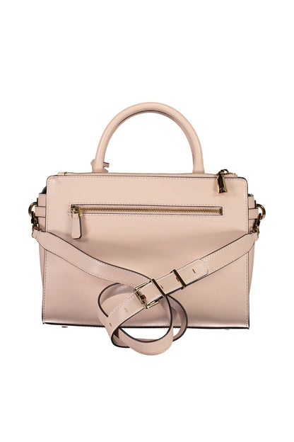 Chic Pink Guess Handbag with Contrasting Details