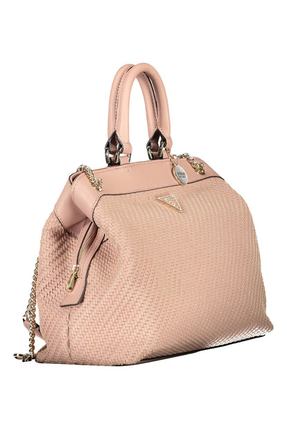 Chic Pink Chain-Handle Shoulder Bag
