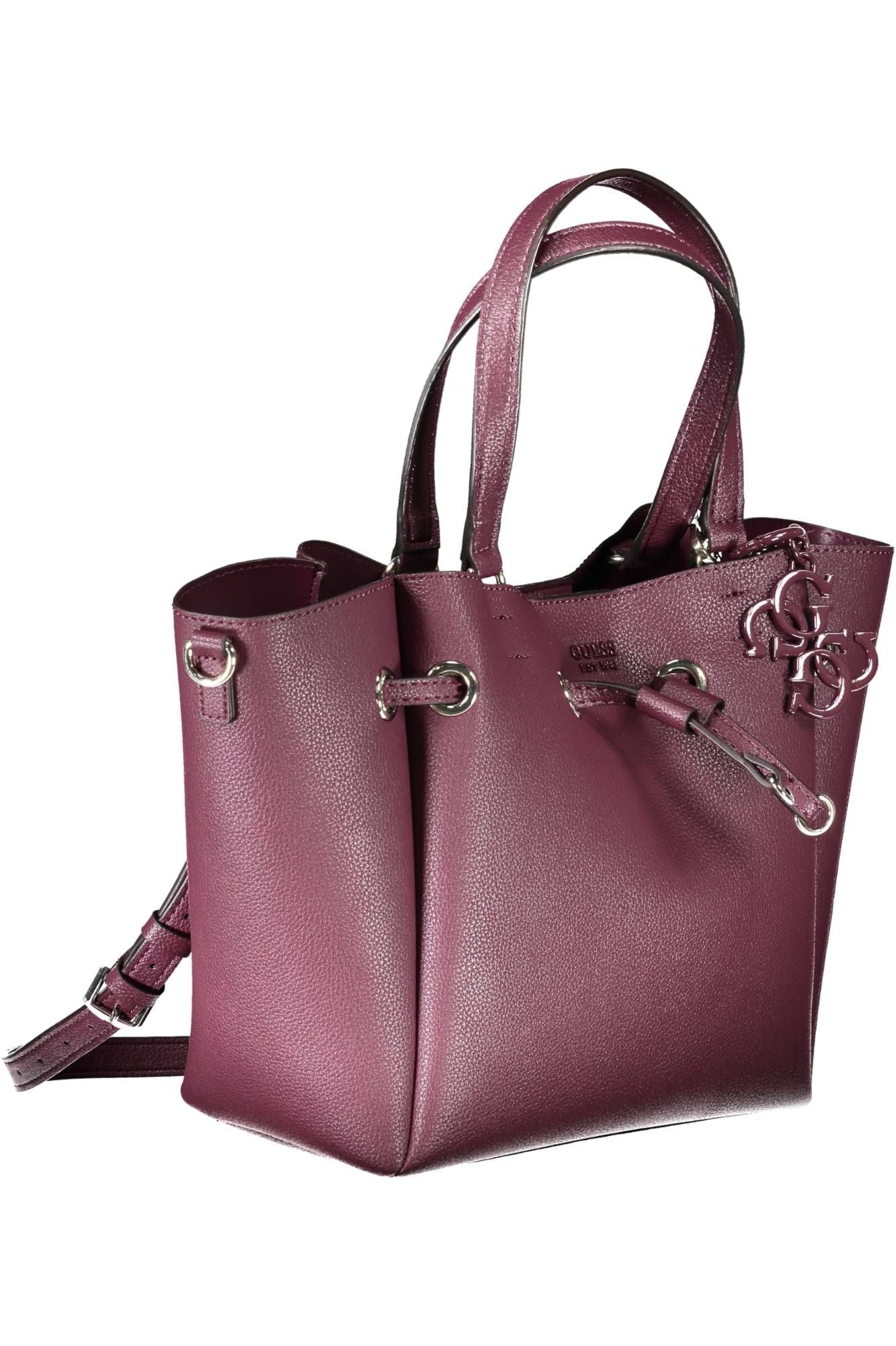 Elegant Purple Handbag with Versatile Straps