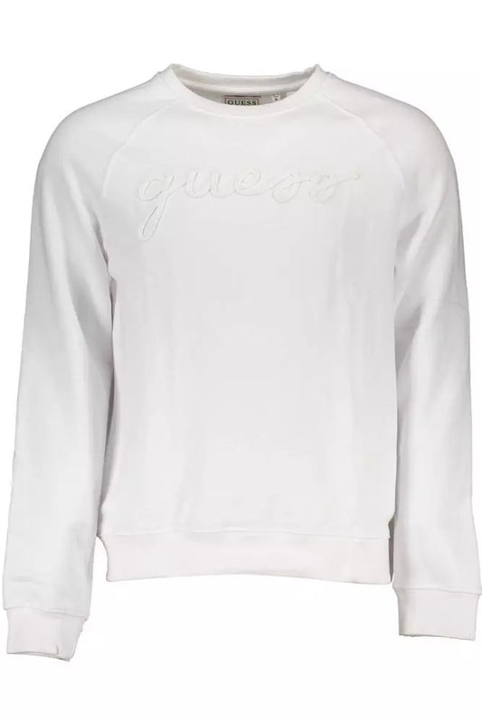 Crisp White Organic Cotton Sweatshirt