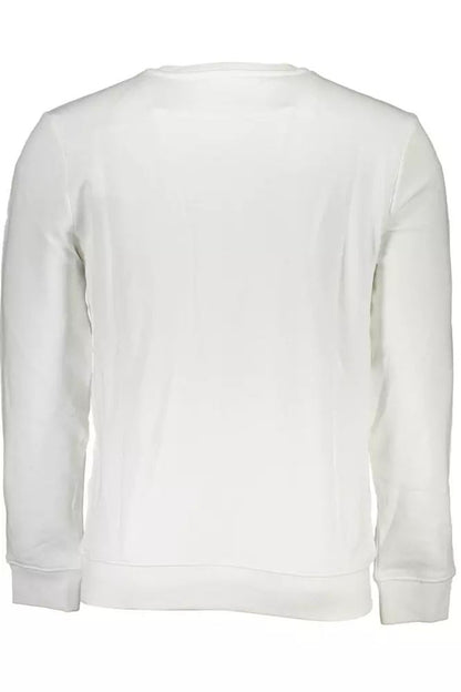 Sleek White Crewneck Sweatshirt
