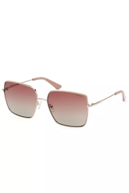 Elegant Gold Square Frame Sunglasses
