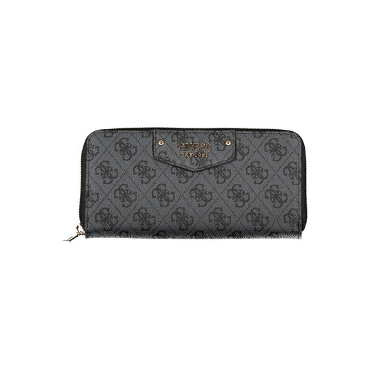 Chic Gray ECO Wallet with Contrasting Details