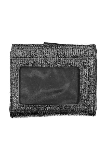 Chic Black Wallet with Contrasting Details