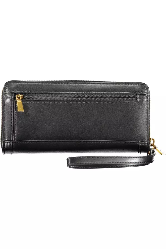 Elegant Multi-Compartment Black Wallet