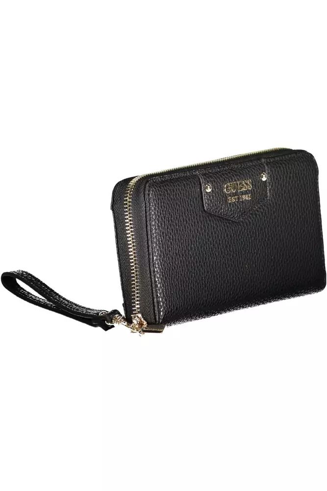 Sleek Black Multi-Compartment Wallet