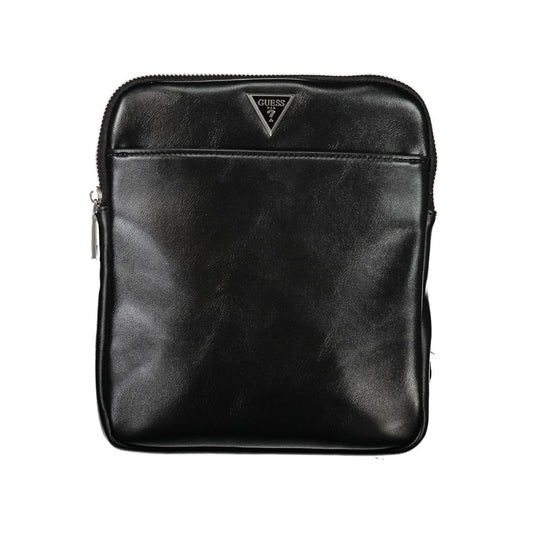 Sleek Black Shoulder Bag with Adjustable Strap