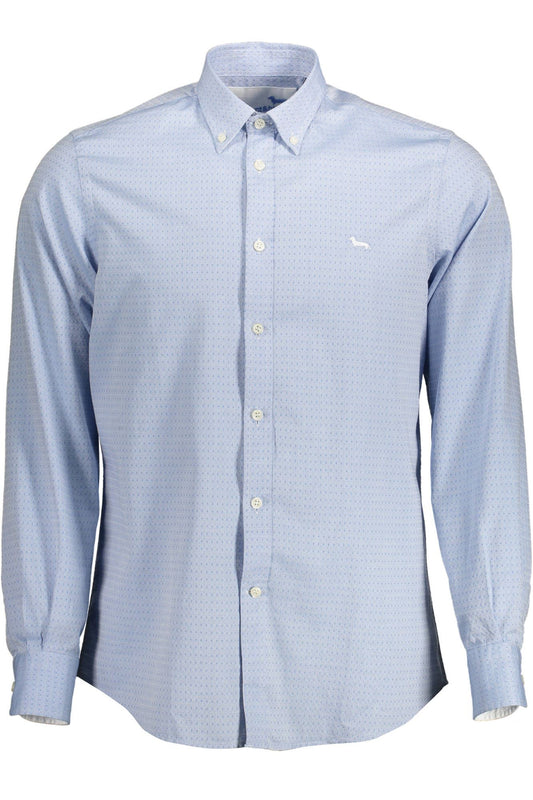 Light Blue Cotton Regular Fit Shirt