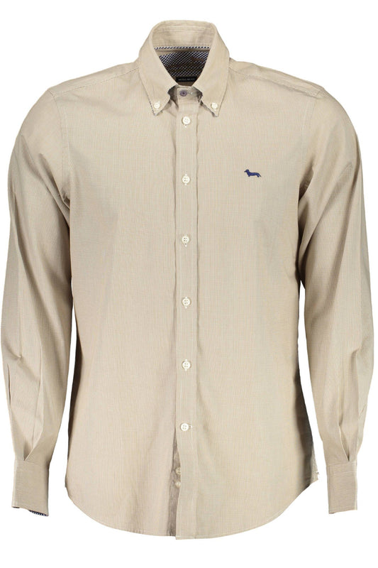 Elegant Beige Organic Cotton Shirt