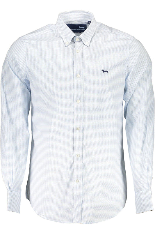 Elegant White Cotton Long Sleeve Shirt