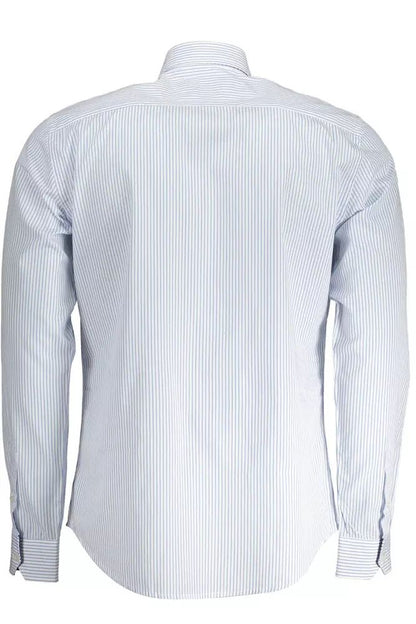 Elegant White Narrow Fit Organic Cotton Shirt