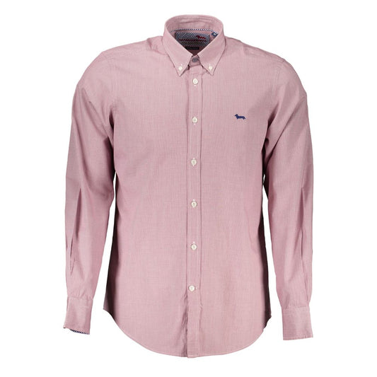 Elegant Pink Long Sleeve Cotton Shirt