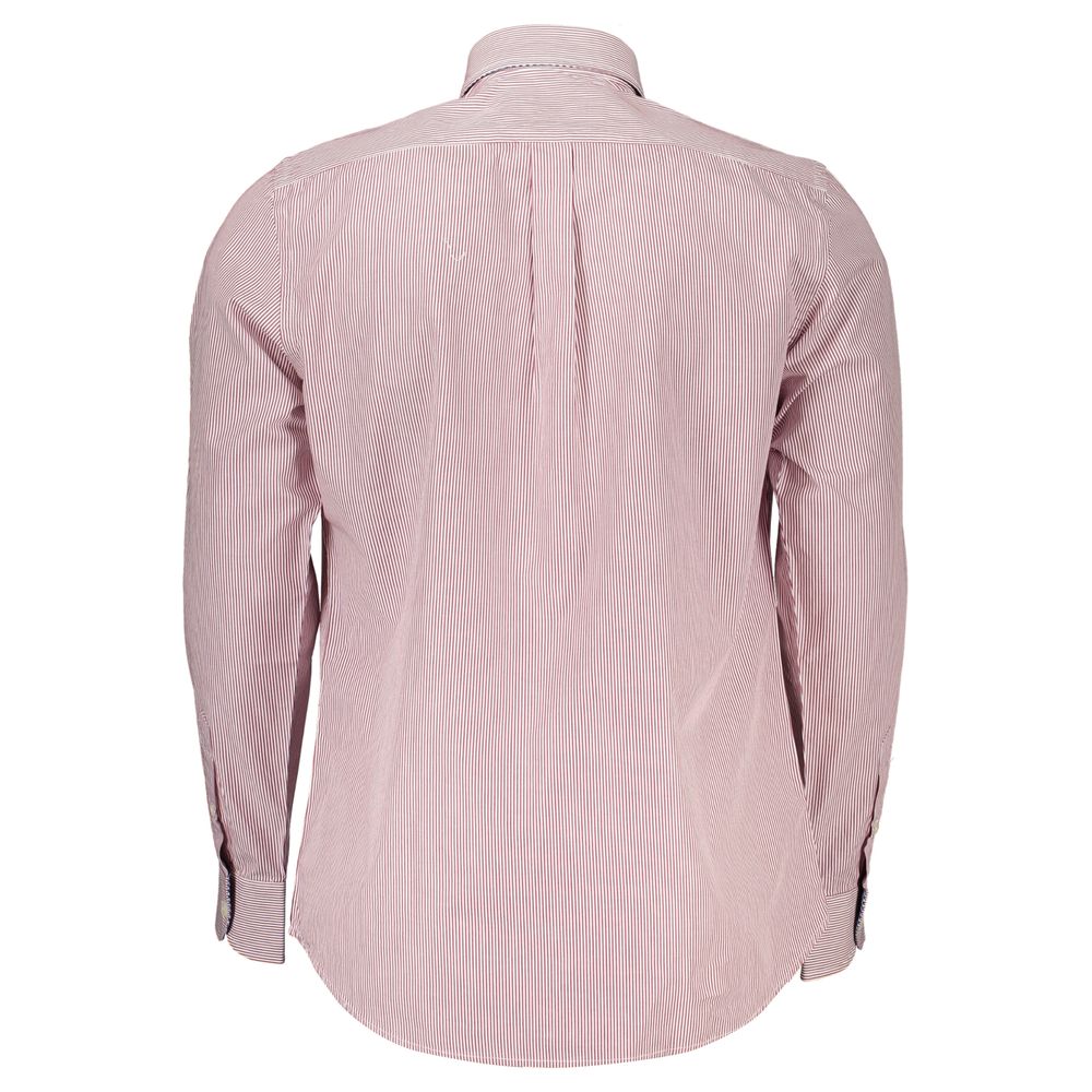 Classic Pink Striped Button-Down Shirt