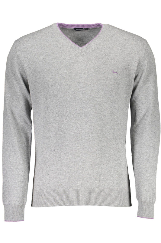 Elegant V-Neck Sweater with Contrasting Details