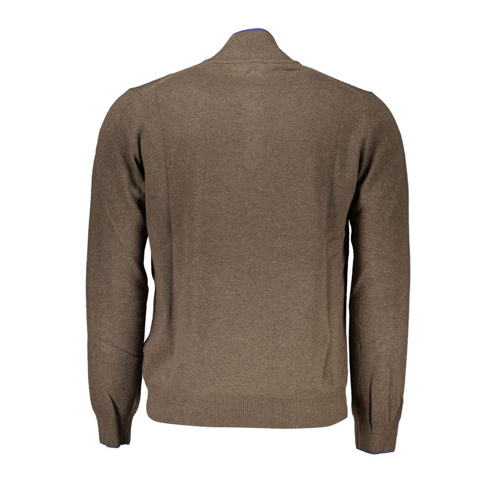 Half-Zip Contrast Detail Sweater