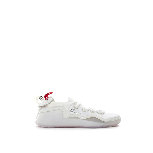 Sleek White Leather Sneakers
