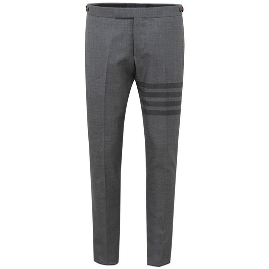 Elevated Gray Wool Trousers for Men