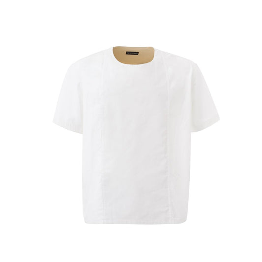 Elegant White Cotton Men's Shirt