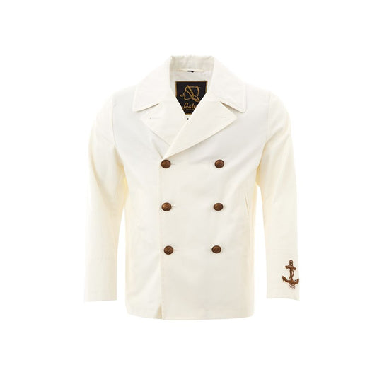 Sealup Cotton Elegance Men's White Jacket