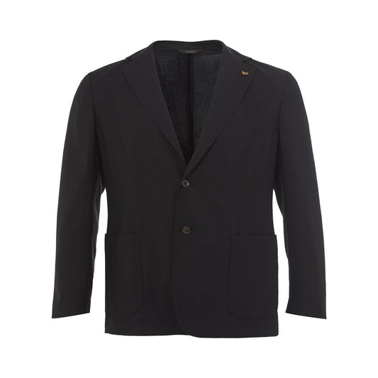 Elegant Cashmere Black Men's Jacket