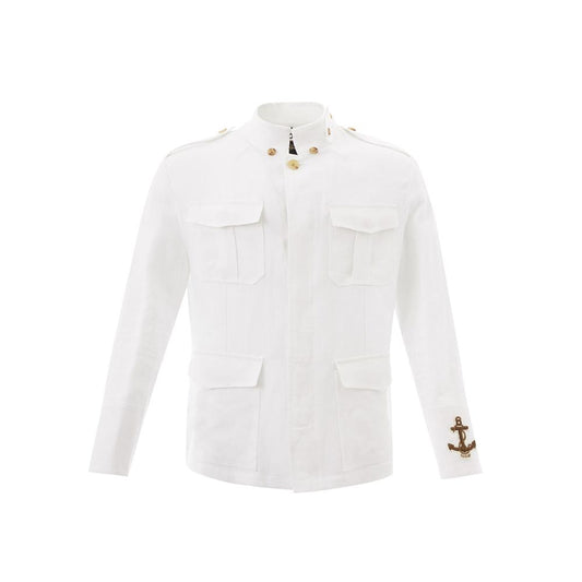 Elegant White Linen Jacket