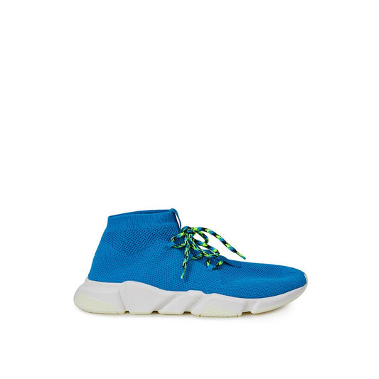 Chic Blue Cotton Sneakers for Trend-Setters