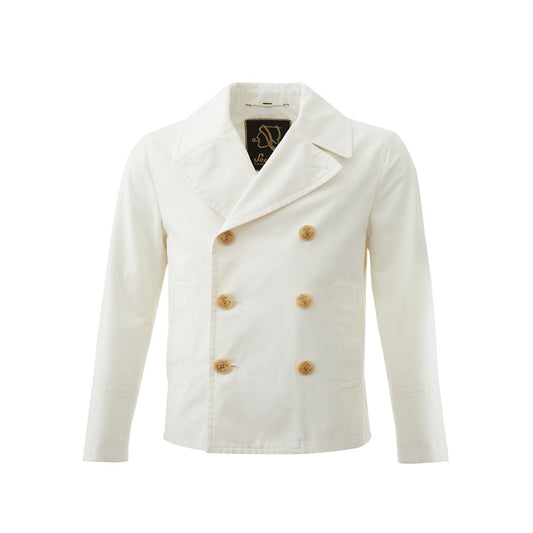 Elegant White Polyamide Jacket for Men