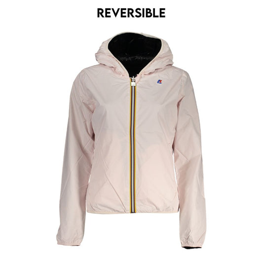 Chic Reversible Hooded Jacket in Pink