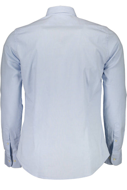 Elegant Light Blue Slim Fit Shirt