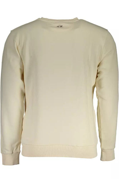 Elegant White Logo Print Sweatshirt