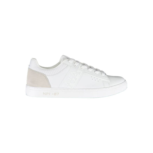 Elegant White Sneakers with Contrasting Details