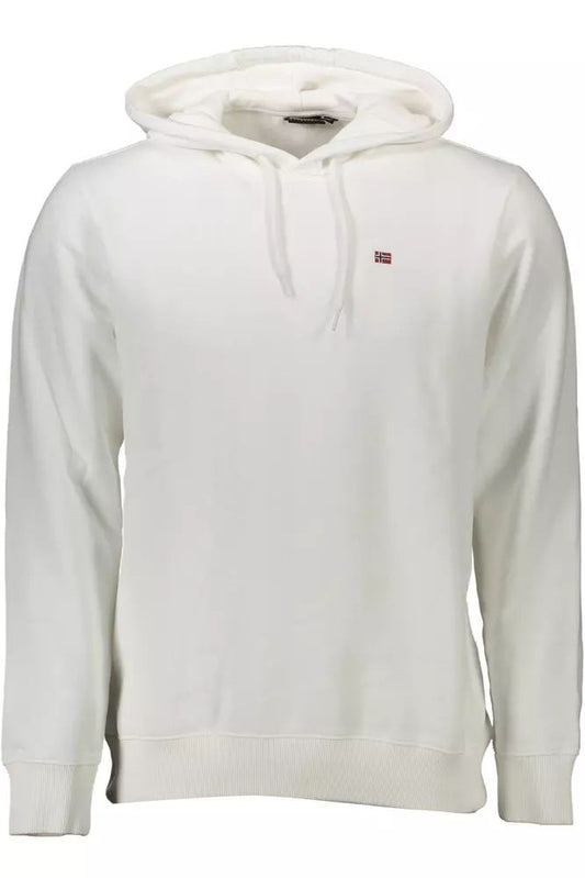 Chic White Hooded Sweatshirt