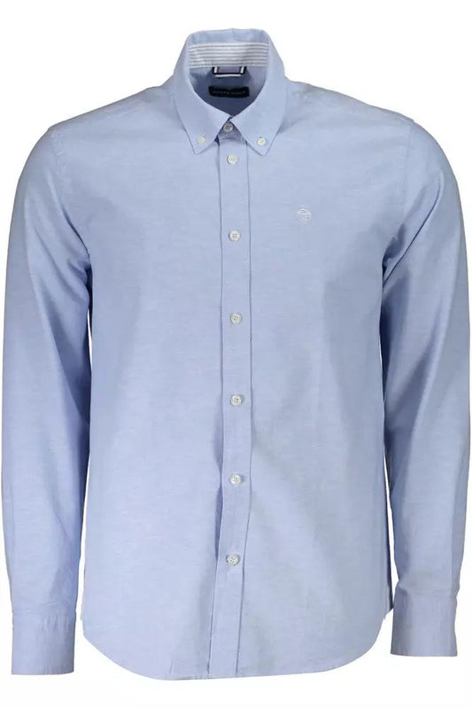 Elegant Light Blue Cotton Shirt for Men