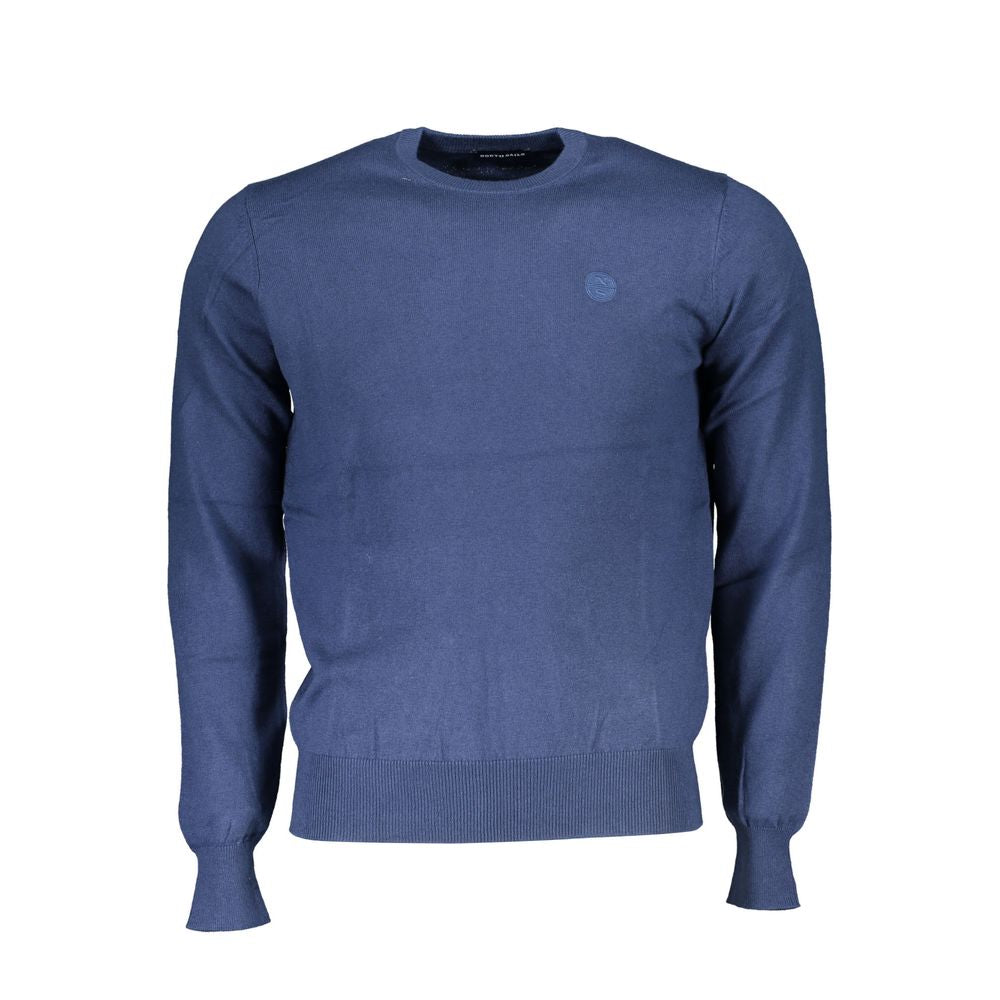 Crew Neck Blue Cozy Sweater