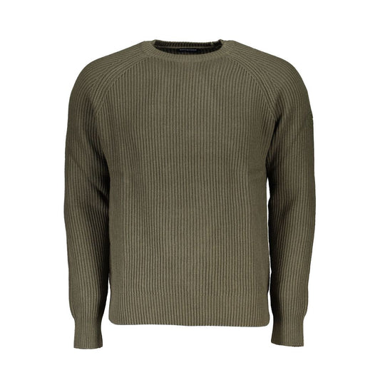 Sustainable Crew Neck Sweater with Contrast Detail