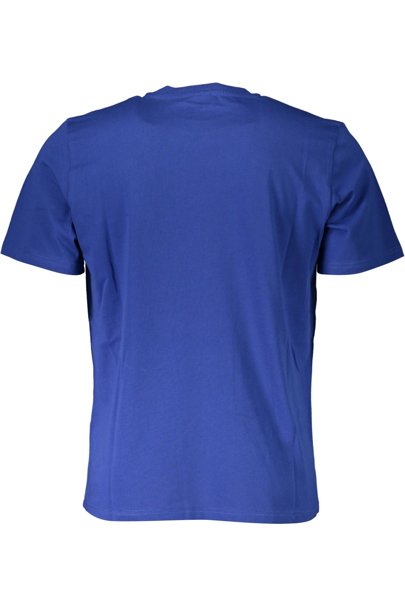 Chic Blue Cotton Tee with Iconic Logo
