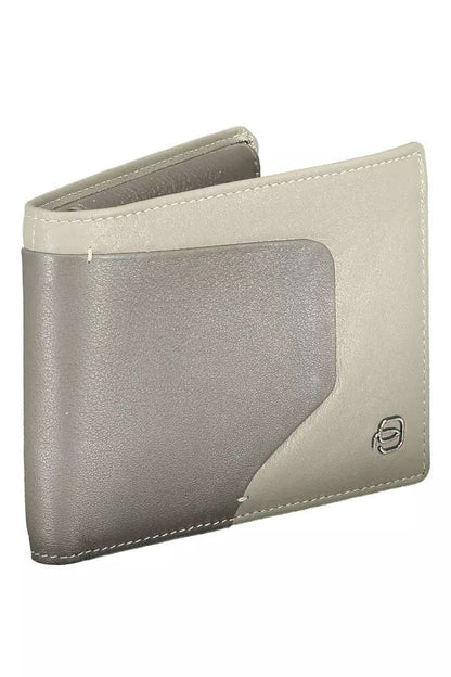 Sleek Bi-Fold Leather Wallet with RFID Block