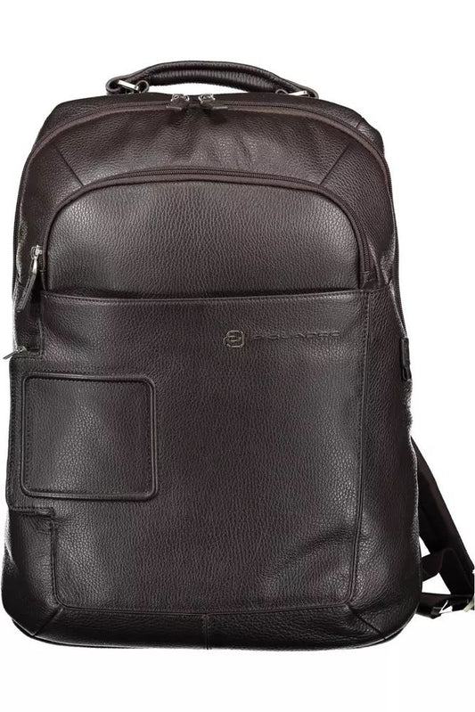 Elegant Brown Tech-Savvy Backpack