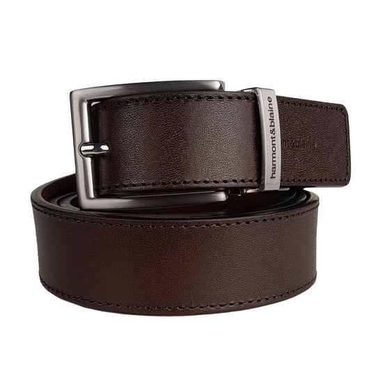 Reversible Calfskin Leather Belt - Dual Style Luxury