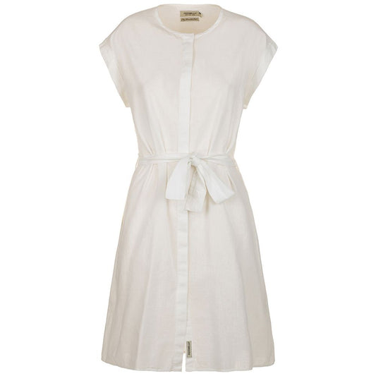 Chic Sleeveless Cotton-Linen Dress