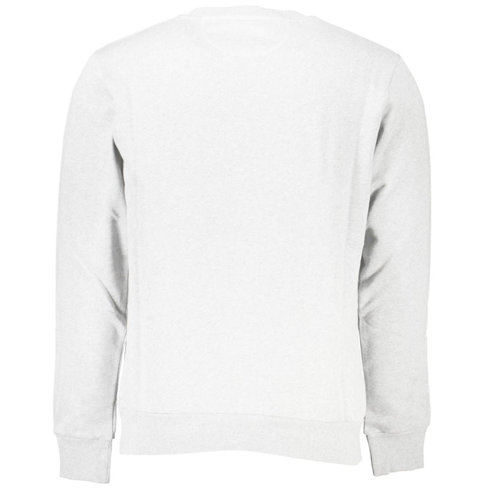 Elegant Cotton Crewneck Sweatshirt in White