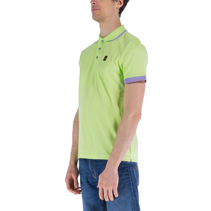 Contrast Collar Cotton Polo Shirt