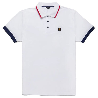 Contrast Collar Cotton Polo Shirt