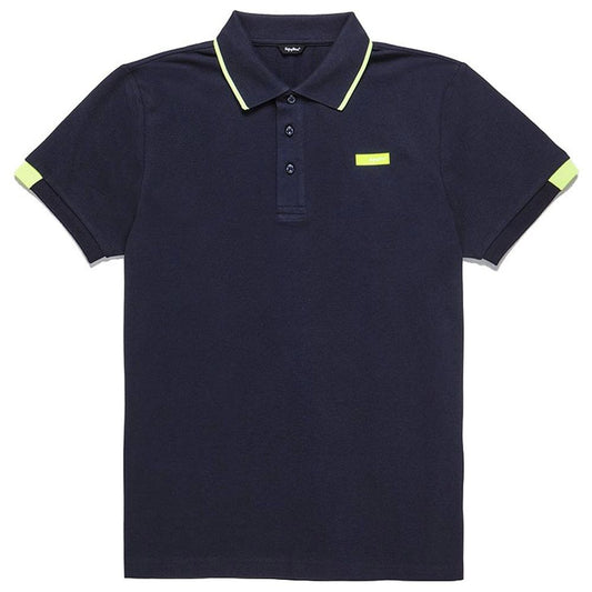 Elegant Cotton Polo Shirt with Contrast Accents