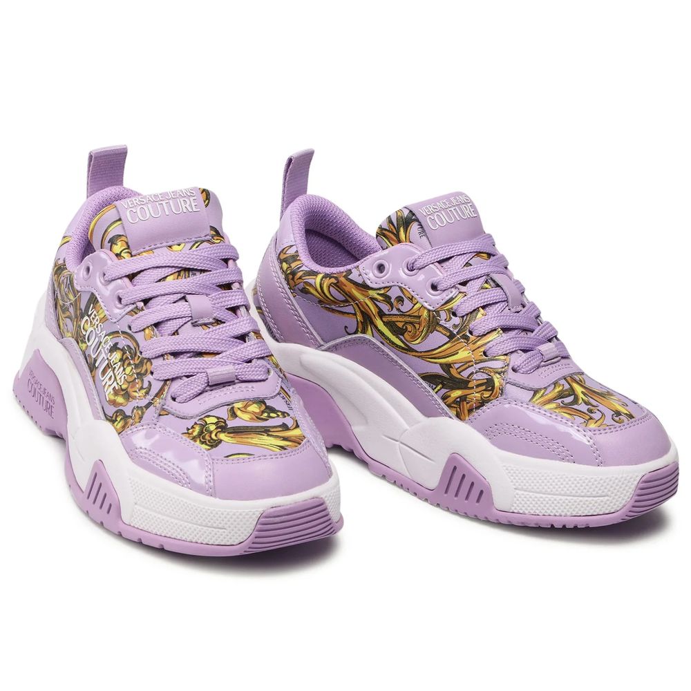 Purple Leather Di Calfskin Sneaker