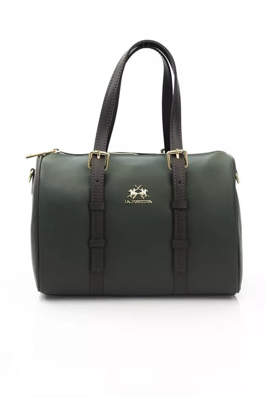 Elegant Green Leather Crossbody Bag