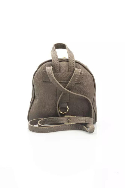 Elegant Brown Leather Messenger Bag
