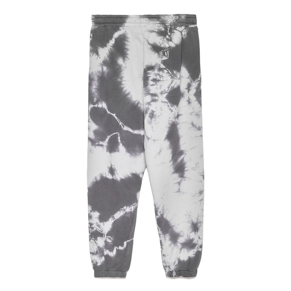 Chic Stone Print Stretch Cotton Trousers