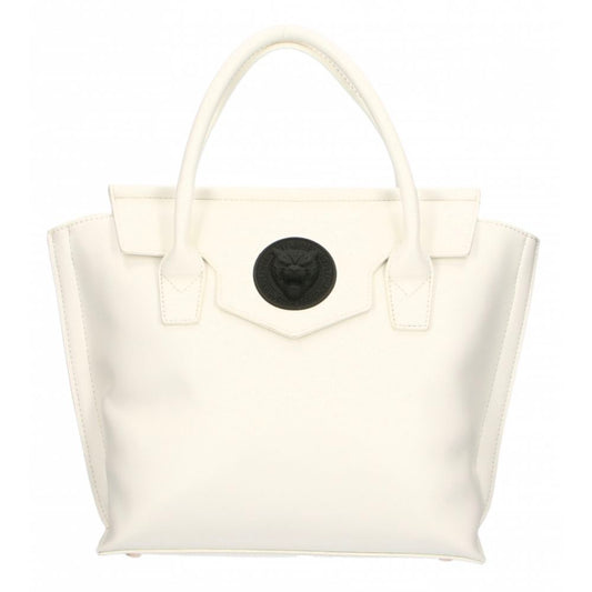 Elegant White Handbag With Magnetic Closure