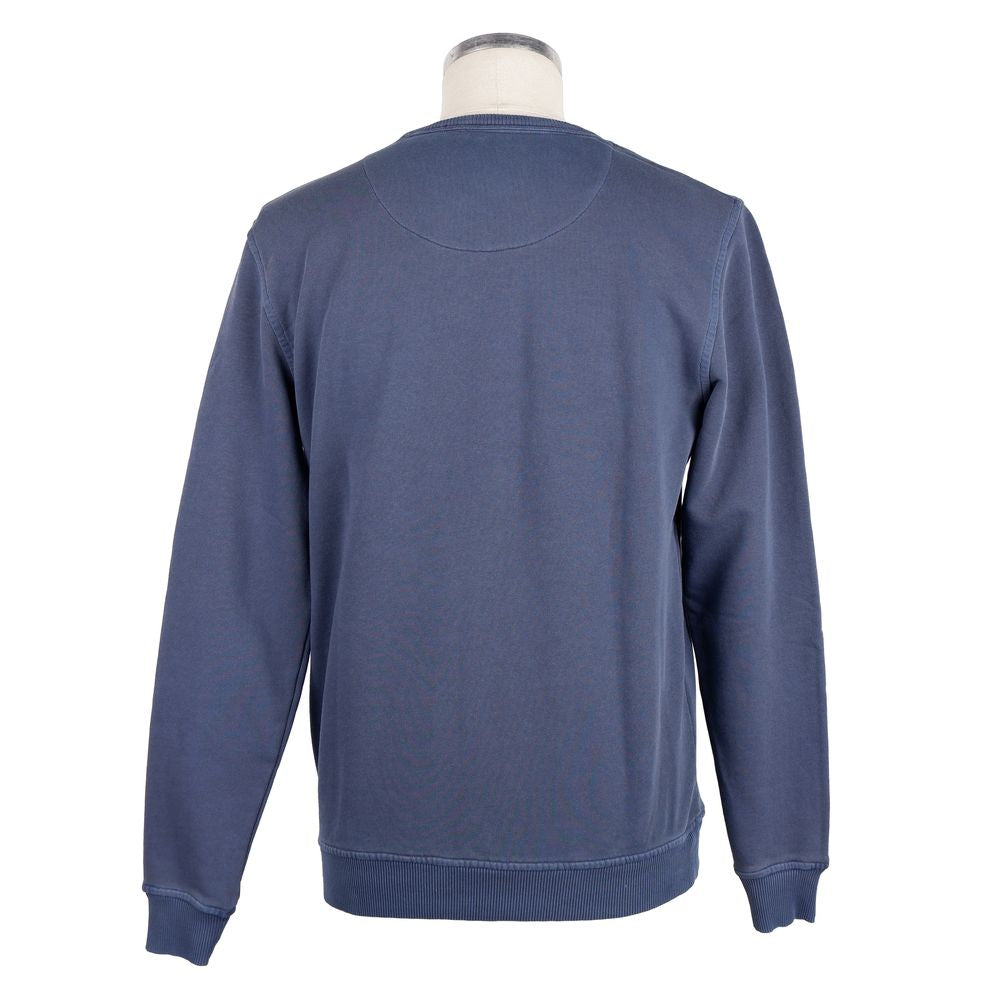 Garment-Dyed Cotton Sweatshirt with Chest Pocket